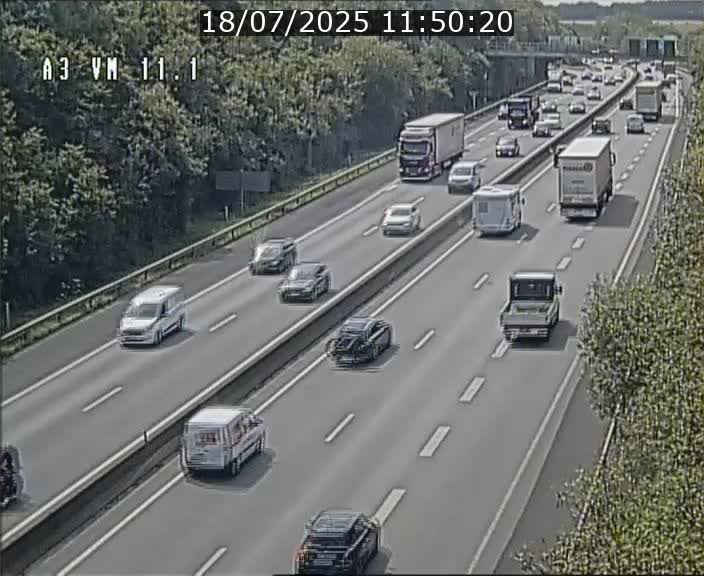 Webcam à la frontière franco-luxembourgeoise, avant la Croix de Bettembourg - BK 11.1 - direction Luxembourg-ville
