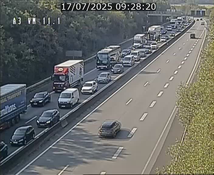 Webcam à la frontière franco-luxembourgeoise, avant la Croix de Bettembourg - BK 11.1 - direction Luxembourg-ville
