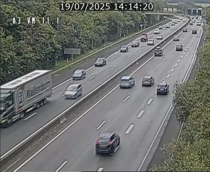 Webcam à la frontière franco-luxembourgeoise, avant la Croix de Bettembourg - BK 11.1 - direction Luxembourg-ville