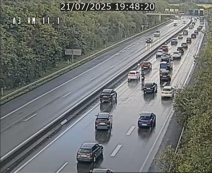 Webcam à la frontière franco-luxembourgeoise, avant la Croix de Bettembourg - BK 11.1 - direction Luxembourg-ville