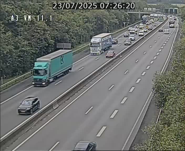 Webcam à la frontière franco-luxembourgeoise, avant la Croix de Bettembourg - BK 11.1 - direction Luxembourg-ville
