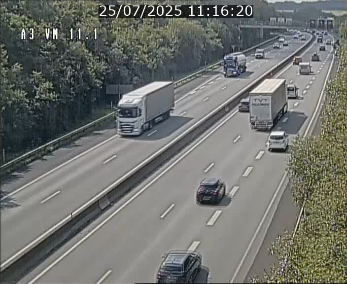 Webcam à la frontière franco-luxembourgeoise, avant la Croix de Bettembourg - BK 11.1 - direction Luxembourg-ville
