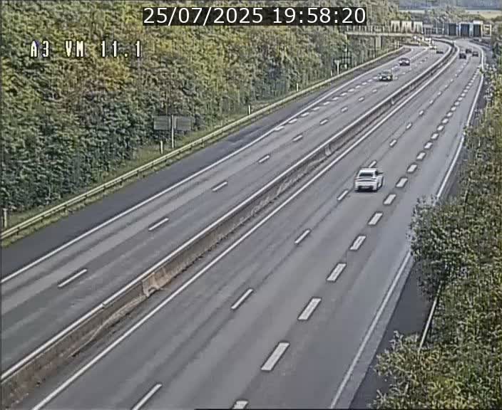 Webcam à la frontière franco-luxembourgeoise, avant la Croix de Bettembourg - BK 11.1 - direction Luxembourg-ville