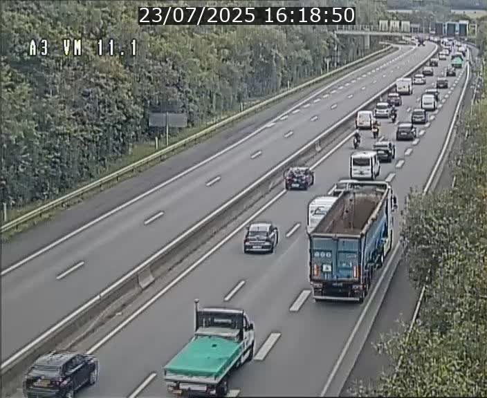 Webcam à la frontière franco-luxembourgeoise, avant la Croix de Bettembourg - BK 11.1 - direction Luxembourg-ville