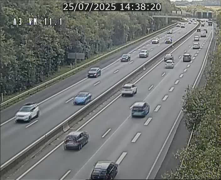 Webcam à la frontière franco-luxembourgeoise, avant la Croix de Bettembourg - BK 11.1 - direction Luxembourg-ville