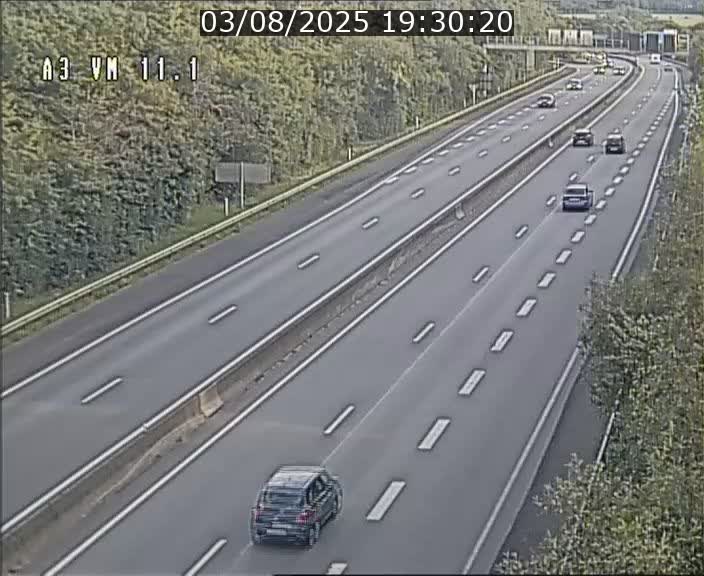 Webcam à la frontière franco-luxembourgeoise, avant la Croix de Bettembourg - BK 11.1 - direction Luxembourg-ville