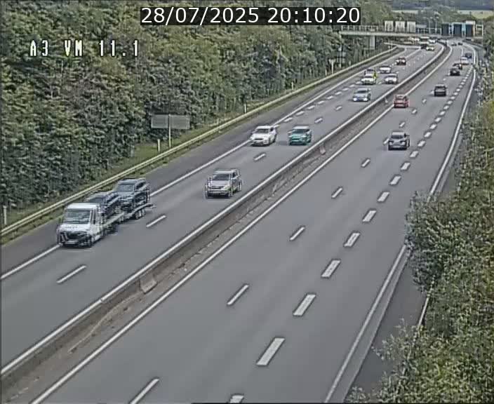 Webcam à la frontière franco-luxembourgeoise, avant la Croix de Bettembourg - BK 11.1 - direction Luxembourg-ville