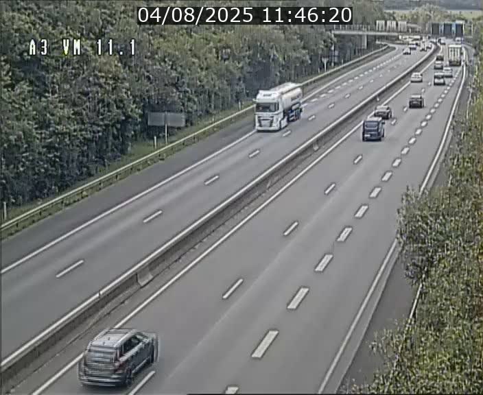 Webcam à la frontière franco-luxembourgeoise, avant la Croix de Bettembourg - BK 11.1 - direction Luxembourg-ville