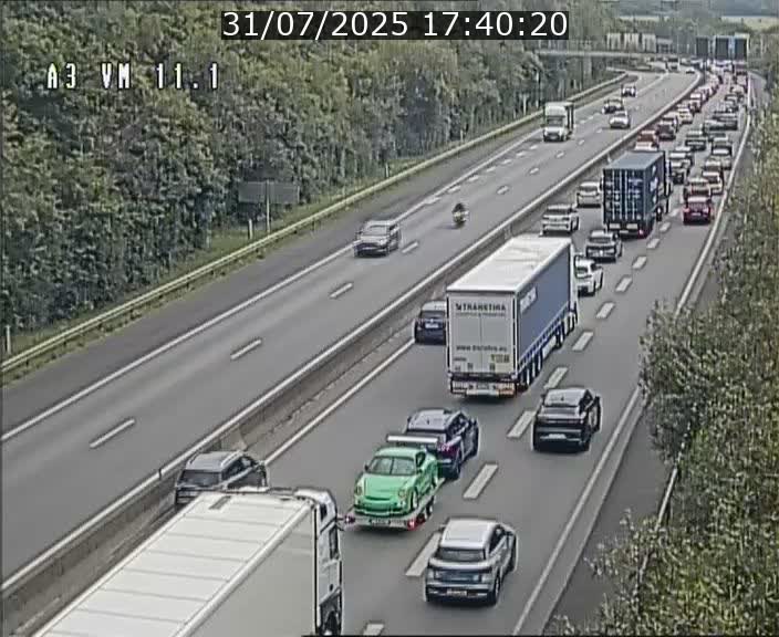 Webcam à la frontière franco-luxembourgeoise, avant la Croix de Bettembourg - BK 11.1 - direction Luxembourg-ville