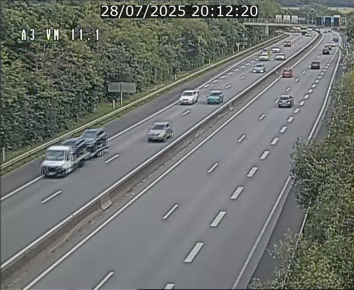 Webcam à la frontière franco-luxembourgeoise, avant la Croix de Bettembourg - BK 11.1 - direction Luxembourg-ville