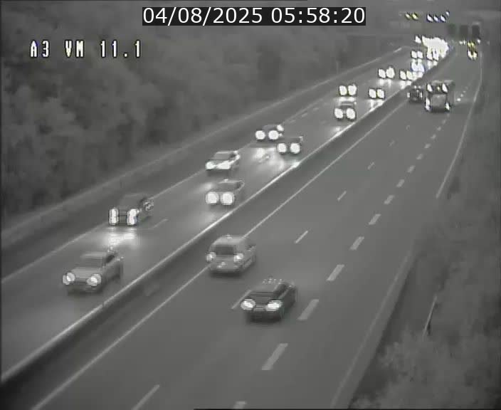 Webcam à la frontière franco-luxembourgeoise, avant la Croix de Bettembourg - BK 11.1 - direction Luxembourg-ville