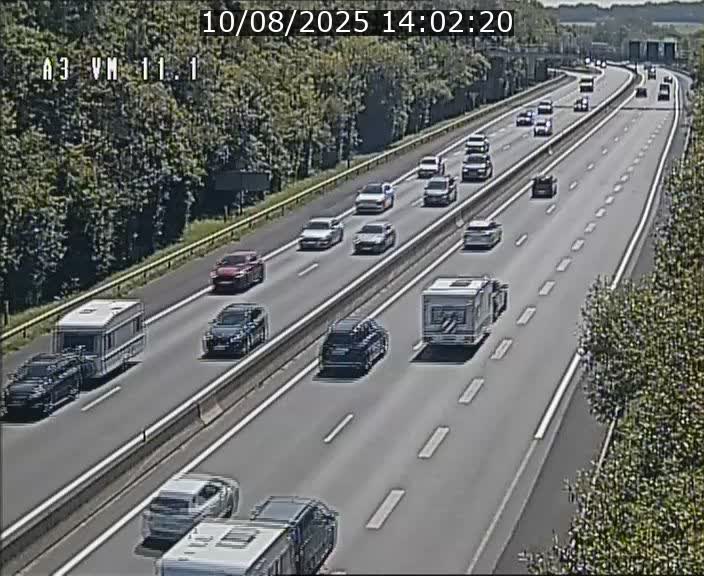 Webcam à la frontière franco-luxembourgeoise, avant la Croix de Bettembourg - BK 11.1 - direction Luxembourg-ville