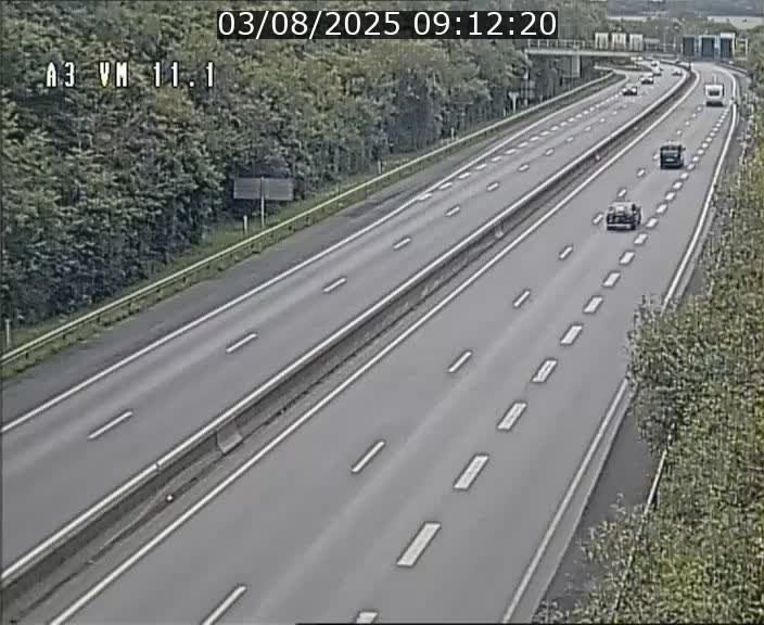 Webcam à la frontière franco-luxembourgeoise, avant la Croix de Bettembourg - BK 11.1 - direction Luxembourg-ville