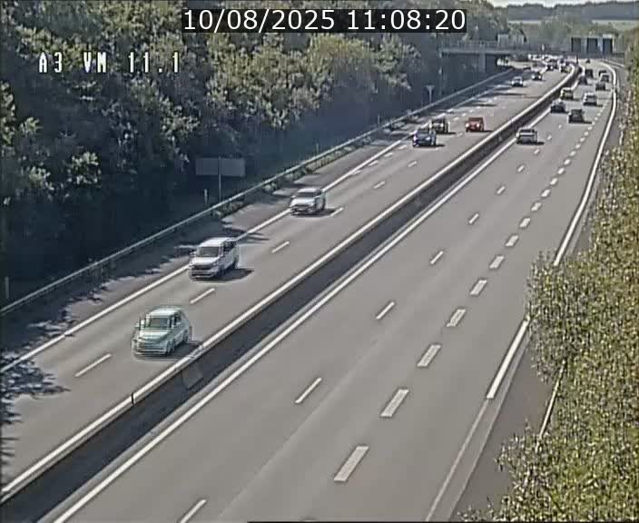 Webcam à la frontière franco-luxembourgeoise, avant la Croix de Bettembourg - BK 11.1 - direction Luxembourg-ville