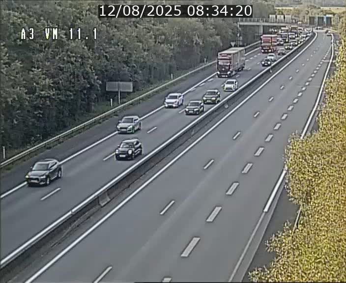 Webcam à la frontière franco-luxembourgeoise, avant la Croix de Bettembourg - BK 11.1 - direction Luxembourg-ville