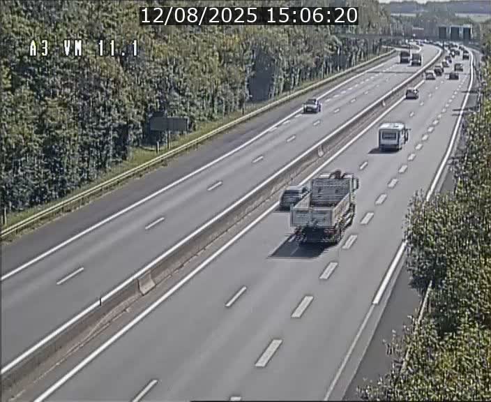 Webcam à la frontière franco-luxembourgeoise, avant la Croix de Bettembourg - BK 11.1 - direction Luxembourg-ville