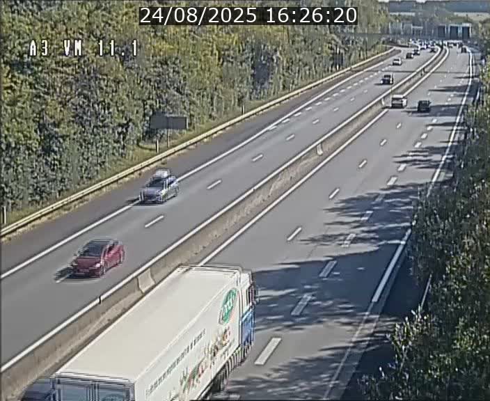 Webcam à la frontière franco-luxembourgeoise, avant la Croix de Bettembourg - BK 11.1 - direction Luxembourg-ville