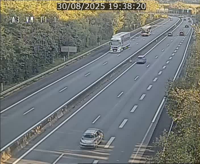 Webcam à la frontière franco-luxembourgeoise, avant la Croix de Bettembourg - BK 11.1 - direction Luxembourg-ville