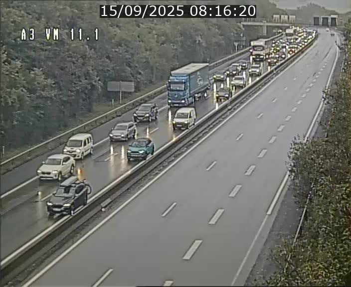 Webcam à la frontière franco-luxembourgeoise, avant la Croix de Bettembourg - BK 11.1 - direction Luxembourg-ville
