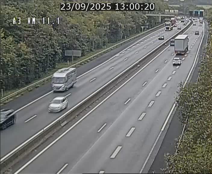 Webcam à la frontière franco-luxembourgeoise, avant la Croix de Bettembourg - BK 11.1 - direction Luxembourg-ville