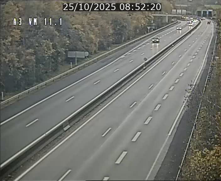 Webcam à la frontière franco-luxembourgeoise, avant la Croix de Bettembourg - BK 11.1 - direction Luxembourg-ville