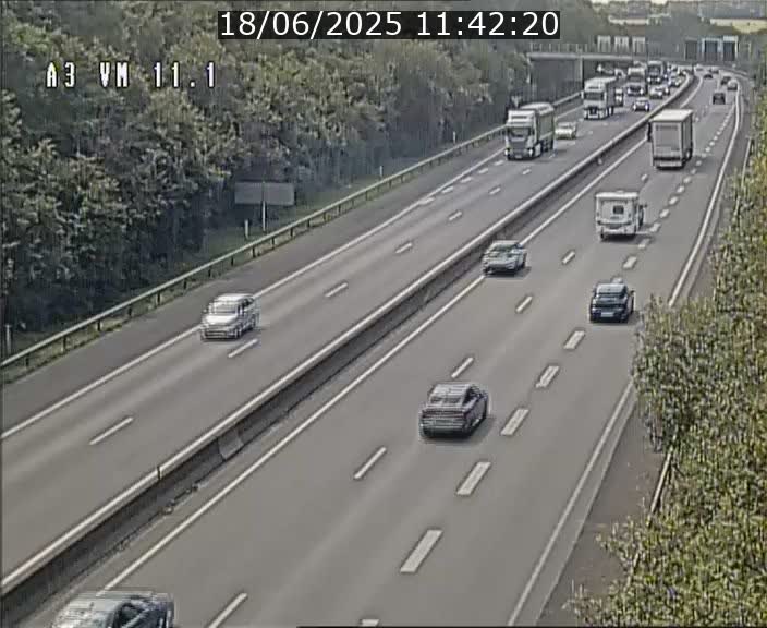 Webcam à la frontière franco-luxembourgeoise, avant la Croix de Bettembourg - BK 11.1 - direction Luxembourg-ville