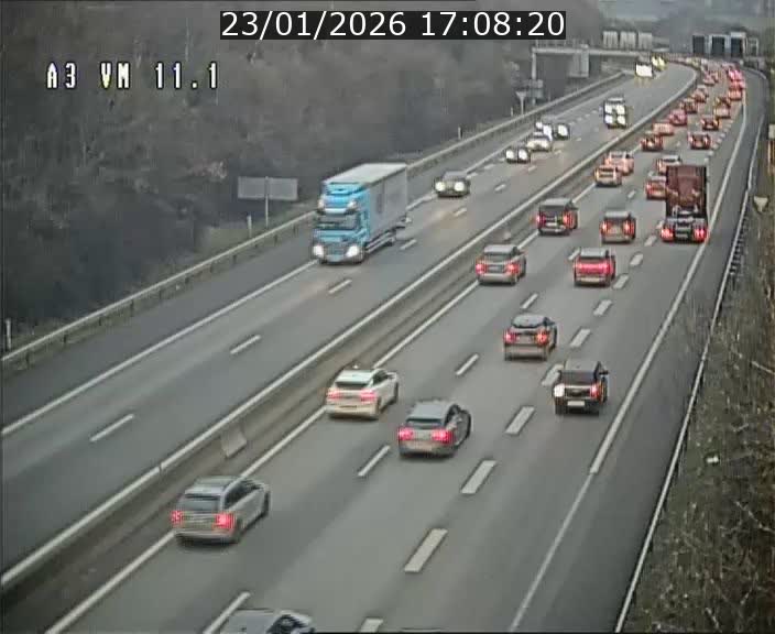 <h2>Webcam à la frontière franco-luxembourgeoise, avant la Croix de Bettembourg - BK 11.1 - direction Luxembourg-ville</h2>