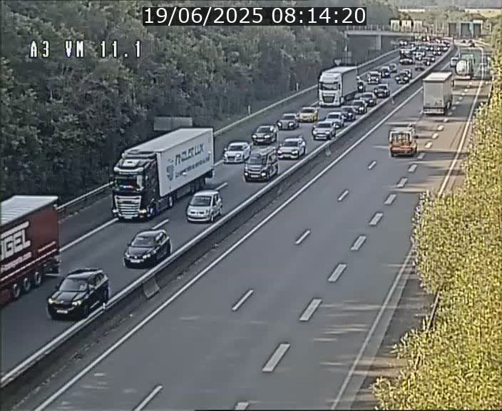 Webcam à la frontière franco-luxembourgeoise, avant la Croix de Bettembourg - BK 11.1 - direction Luxembourg-ville