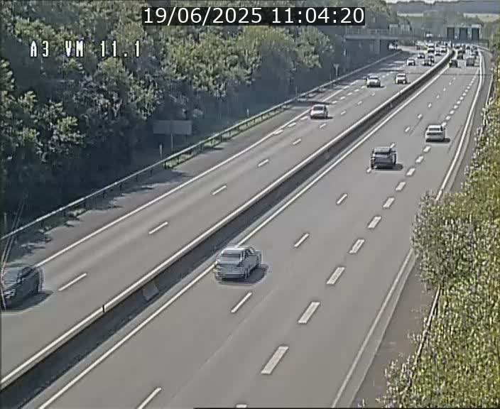 Webcam à la frontière franco-luxembourgeoise, avant la Croix de Bettembourg - BK 11.1 - direction Luxembourg-ville