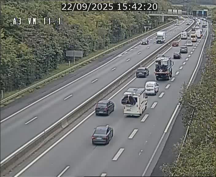 <h2>Webcam à la frontière franco-luxembourgeoise, avant la Croix de Bettembourg - BK 11.1 - direction Luxembourg-ville</h2>