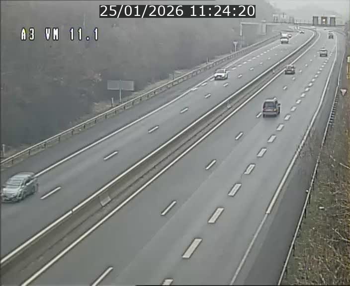 Webcam à la frontière franco-luxembourgeoise, avant la Croix de Bettembourg - BK 11.1 - direction Luxembourg-ville