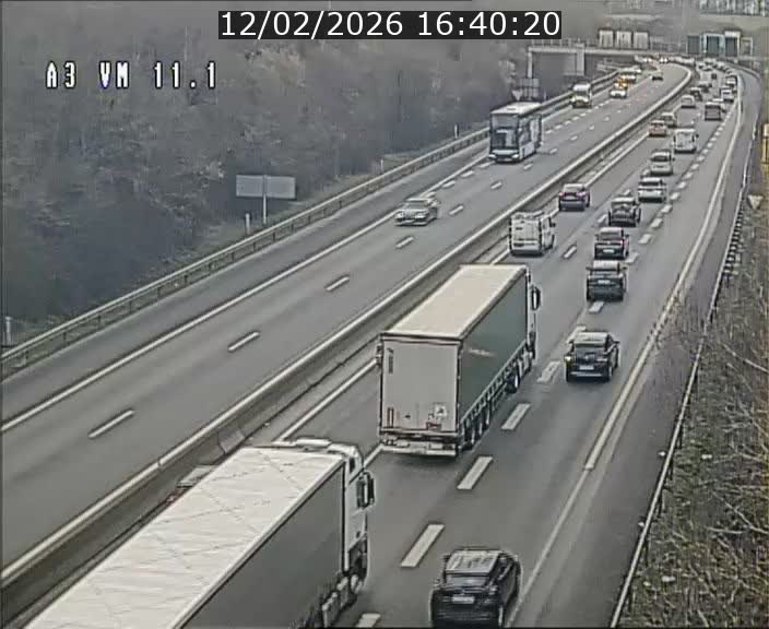 <h2>Webcam à la frontière franco-luxembourgeoise, avant la Croix de Bettembourg - BK 11.1 - direction Luxembourg-ville</h2>