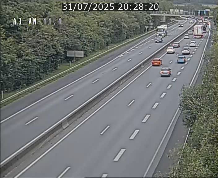 Webcam à la frontière franco-luxembourgeoise, avant la Croix de Bettembourg - BK 11.1 - direction Luxembourg-ville