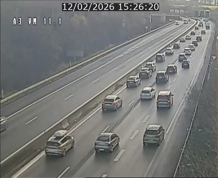 <h2>Webcam à la frontière franco-luxembourgeoise, avant la Croix de Bettembourg - BK 11.1 - direction Luxembourg-ville</h2>