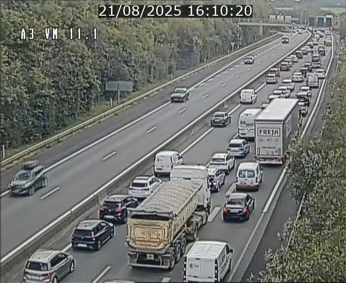 <h2>Webcam à la frontière franco-luxembourgeoise, avant la Croix de Bettembourg - BK 11.1 - direction Luxembourg-ville</h2>