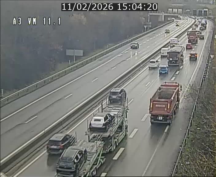 <h2>Webcam à la frontière franco-luxembourgeoise, avant la Croix de Bettembourg - BK 11.1 - direction Luxembourg-ville</h2>