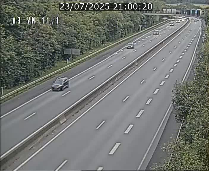 Webcam à la frontière franco-luxembourgeoise, avant la Croix de Bettembourg - BK 11.1 - direction Luxembourg-ville