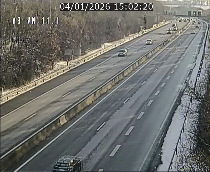 Webcam à la frontière franco-luxembourgeoise, avant la Croix de Bettembourg - BK 11.1 - direction Luxembourg-ville