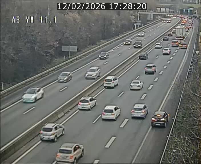 <h2>Webcam à la frontière franco-luxembourgeoise, avant la Croix de Bettembourg - BK 11.1 - direction Luxembourg-ville</h2>