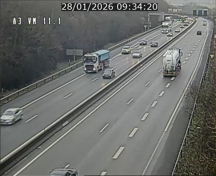 <h2>Webcam à la frontière franco-luxembourgeoise, avant la Croix de Bettembourg - BK 11.1 - direction Luxembourg-ville</h2>