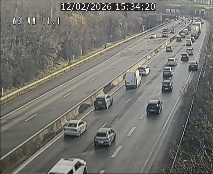 <h2>Webcam à la frontière franco-luxembourgeoise, avant la Croix de Bettembourg - BK 11.1 - direction Luxembourg-ville</h2>