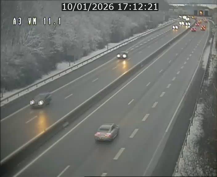 Webcam à la frontière franco-luxembourgeoise, avant la Croix de Bettembourg - BK 11.1 - direction Luxembourg-ville