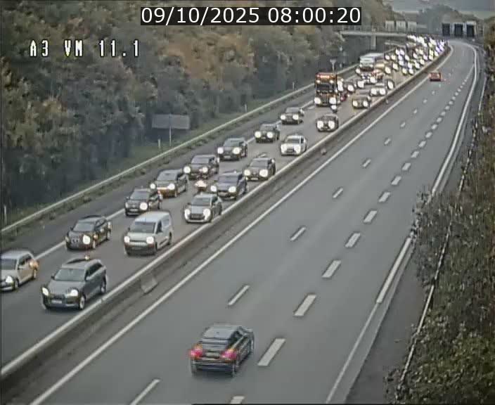 <h2>Webcam à la frontière franco-luxembourgeoise, avant la Croix de Bettembourg - BK 11.1 - direction Luxembourg-ville</h2>