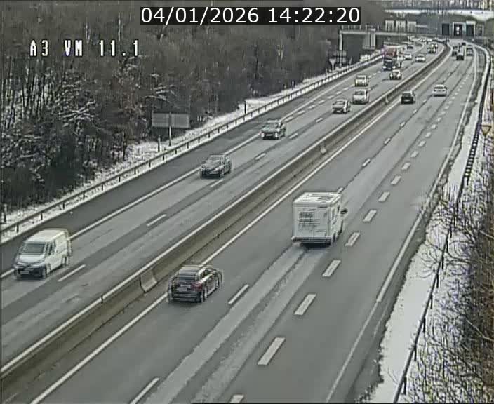 <h2>Webcam à la frontière franco-luxembourgeoise, avant la Croix de Bettembourg - BK 11.1 - direction Luxembourg-ville</h2>