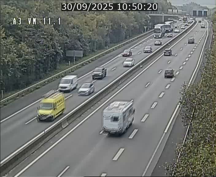 <h2>Webcam à la frontière franco-luxembourgeoise, avant la Croix de Bettembourg - BK 11.1 - direction Luxembourg-ville</h2>