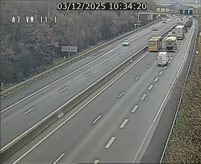 <h2>Webcam à la frontière franco-luxembourgeoise, avant la Croix de Bettembourg - BK 11.1 - direction Luxembourg-ville</h2>