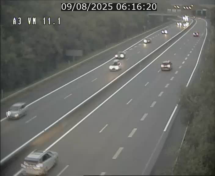 Webcam à la frontière franco-luxembourgeoise, avant la Croix de Bettembourg - BK 11.1 - direction Luxembourg-ville