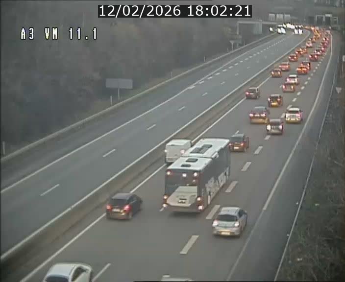 <h2>Webcam à la frontière franco-luxembourgeoise, avant la Croix de Bettembourg - BK 11.1 - direction Luxembourg-ville</h2>