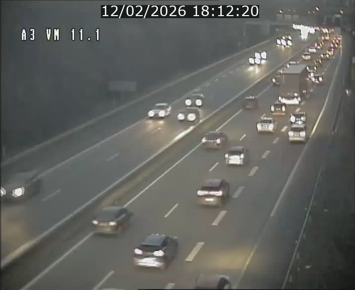 <h2>Webcam à la frontière franco-luxembourgeoise, avant la Croix de Bettembourg - BK 11.1 - direction Luxembourg-ville</h2>