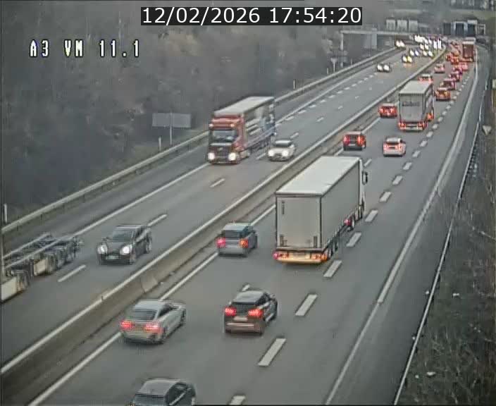 <h2>Webcam à la frontière franco-luxembourgeoise, avant la Croix de Bettembourg - BK 11.1 - direction Luxembourg-ville</h2>